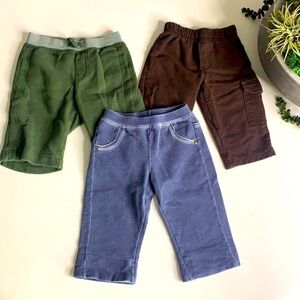 Casual baby boy jogger sweatpants bundle 3-6 months pants  set